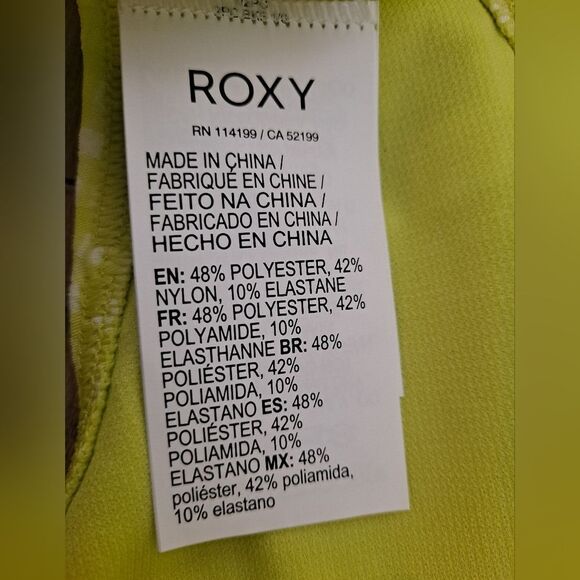 ROXY Beautiful Sun Regular Bikini Bottoms GINGHAM - Picture 6 of 8